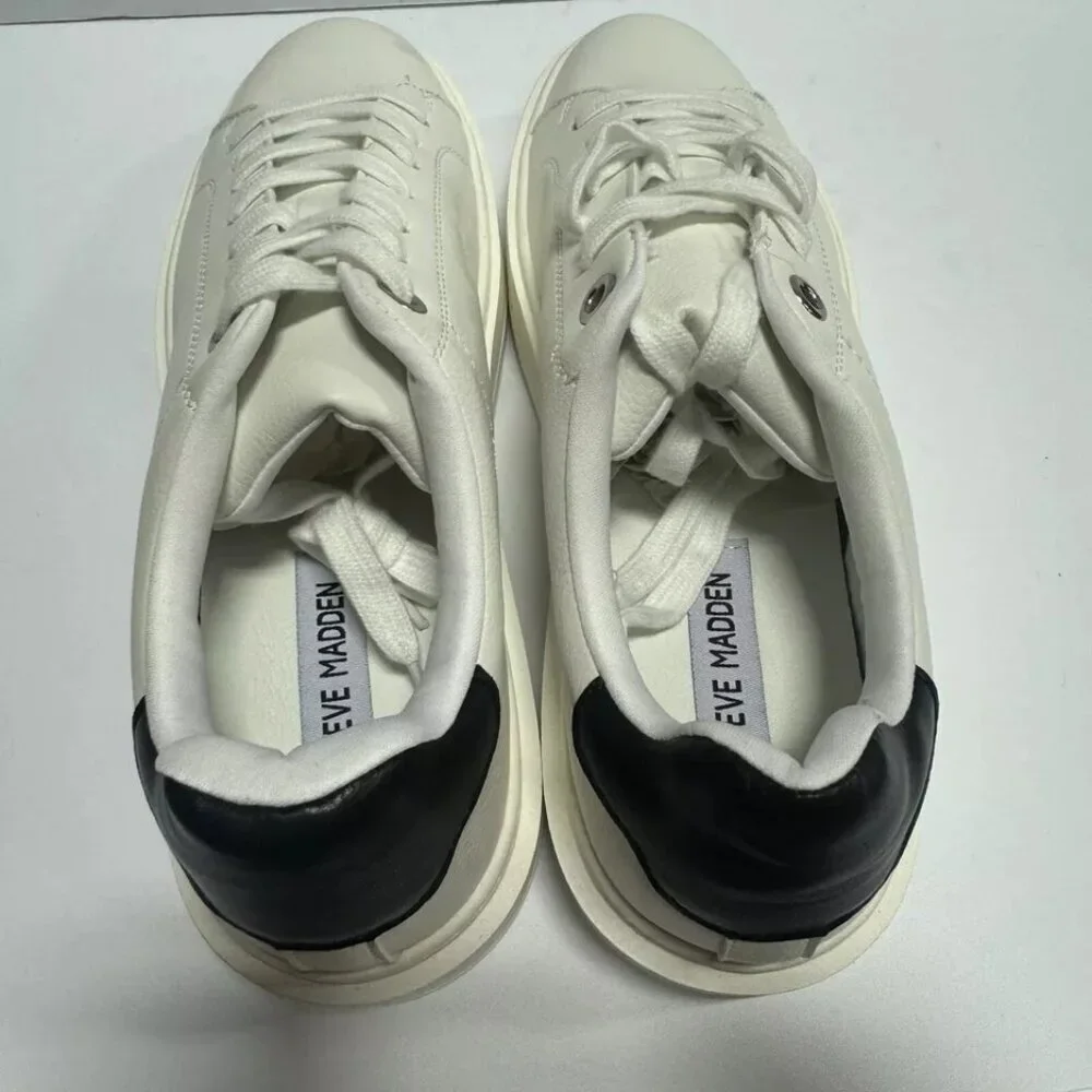 Steve Madden Womens Catcher Sneaker White Size 11 M